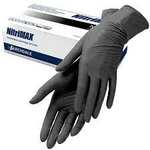 Перчатки нитриловые NITRIMAX XL черные 100шт/уп 1/10